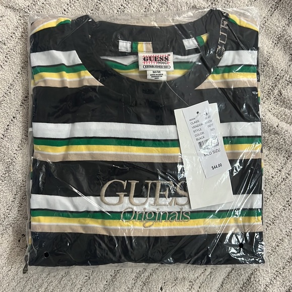 GUESS Originals Dylan Stripe 1981 T-Shirt - Picture 2 of 3